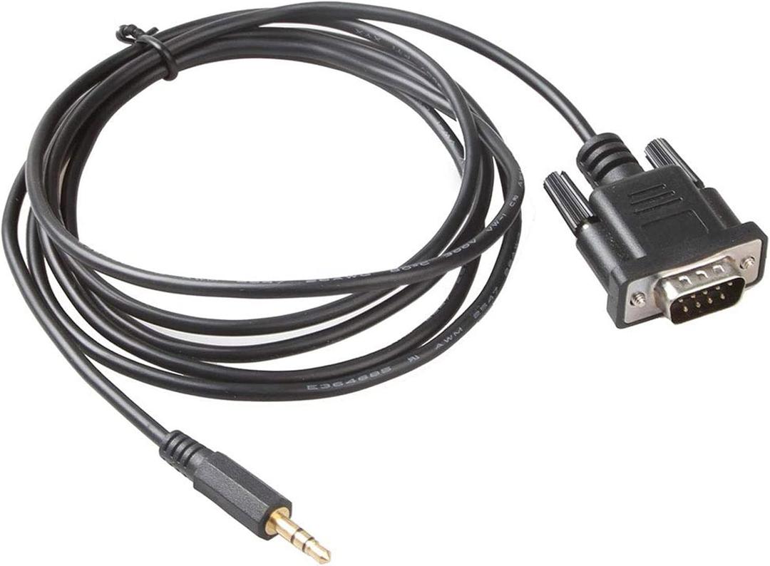 DB9Pin M to DC3.5mm Serial RS232 Cable 6feet DB9Pin to 3.5mm Serial Cable L= 6FT Black