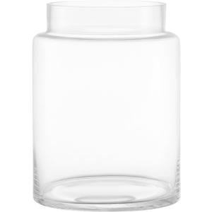 Large Glass Vase, 7 Inch Flower Vase, Glass Flower Vase for Bouquet, Clear Tall Vases, Wide Mouth Vase for Flowers, Large Vases for Home, Wedding, Living Room, Office Decor