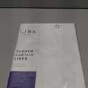 LiBa Waterproof Plastic Shower Curtain - Bathroom Shower Curtain Premium PEVA Non-Toxic with Rust Proof Grommets White 8G Heavy Duty Bathroom Accessories 72x72 - White