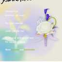 AuroraAria Snow White Boutonniere for Men,Set of 6,Groom Boutonniere for Wedding,Anniversary,Homecoming,Formal Dinner Party,Wedding Decor,Artificial Snow White Rose