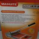 10mm Thick Floor Cutter - 13" Pro Vinyl Floor Cutter for LVP, LVT, WPC, SPC, PVC, VCT, Rigid Core Vinyl Flooring - Honing Stone Included - Manual Operation, No Electricity, No Noise