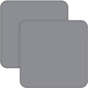 Square Playard/Playpen Fitted Sheets, Perfect for New Room2 / TotBloc Portable Playard, 2 Pack, Ultra Soft Microfiber, Fitted Playpen Sheet, Grey. (Gray)