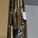 N9R 300PCS Gold Plastic Silverware, Heavy Duty Gold Plastic Cutlery Set Disposable Flatware Dinnerware, 100 Forks, 100 Spoons, 100 Knives, Perfect for Party, Wedding and Daily Use