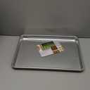 Nordic Ware Naturals Half Sheet - USA Made Aluminum Commercial Quality Sheet Pan for Baking or Roasting, Encapsulated Galvanized Steel Rim Prevents Warping