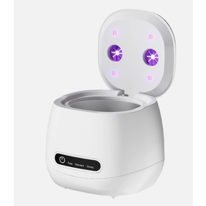 Syufoo Ultrasonic Retainer Cleaner Machine, 45kHz Rechargeable Retainer Cleaner with 4 UV Lights, W200 Ultrasonic Cleaner for Retainers, Aligners, Mouth Guards, Night Guards & Dentures