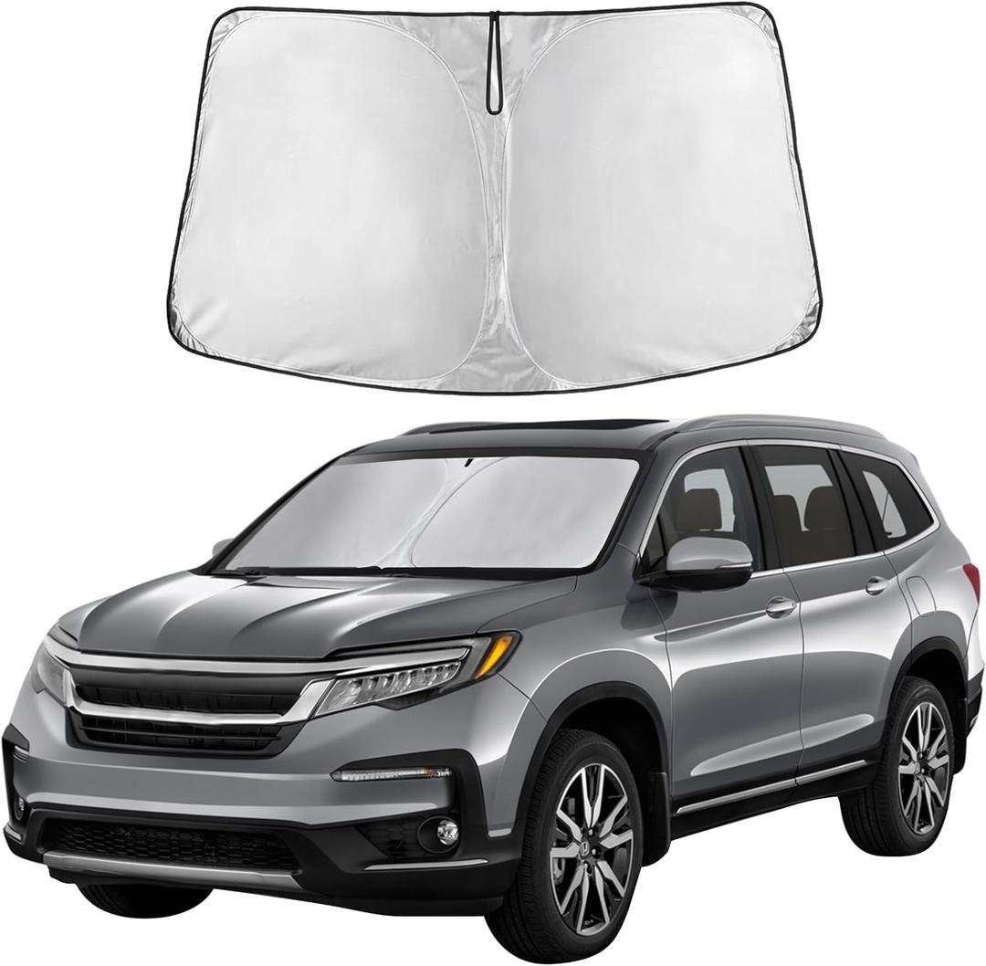 EcoNour Windshield Sunshade for Honda CRV 2023-2024 2025 2026 Sun Visor for Front Windshield & Window Sun Shade Cover, UV Heat Blocker & Protector, Car Accessories