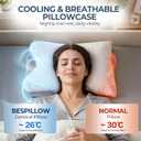 Cervical Neck Pillow for Pain Relief - Ergonomic Side Sleeper Pillow for Neck Support, Contour Orthopedic Cervical Pillow for Sleeping, Cooling Memory Foam Pillows for Back Stomach Sleepers (Blue)