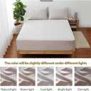 Full Size Fitted Sheet Only Light Beige, 100% Egyptian Cotton 600 Thread Count, 16" Deep Pocket Premium Cotton Mattress Sheet (1 Bottom Sheet Only)