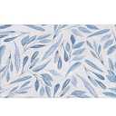 RYYCDOI Blue Leaf Door Mat, Botanical Doormat Outdoor Indoor Entrance Porch, Rustic Leafy Plant Outdoor Mat, Cottagecore Leaves Plants Welcome Mats for Front Door, 17x30 Inch