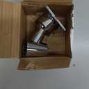 YDmeet Shower Head Holder, Adjustable Handheld Brass Shower Head Bracket, Wall Mount Holder, Drill Free Glue Installation (Polished Chrome)