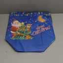 PARSUP 8PCS Christmas Gift Bags, Non-Woven Tote Treat Christmas Bags with Handles for Gifts Wrapping Shopping, Xmas Party Supplies, 12.8"9.8"6.7" (Red + Green +Blue)