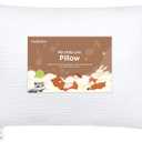 KeaBabies Toddler Pillow with Pillowcase 13x18 Soft, Breathable Organic Cotton Muslin Kids Pillow for Sleeping, Travel, Preschool Nap, Small Bed, Toddler Age 2 Year Old To 5 (Soft White)