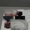 EDISHINE Wall Sconces Set of 2, Farmhouse Vanity Light Fixtures with Clear Glass Shade & Dark Brown Wood Grain Paint, 1-Light Wall Mount Lamp for Bathroom, Hallway, Living Room, Mirror, Kitchen (Oil-Rubbed Bronze)