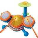 VTech KidiBeats Kids Drum Set, Orange