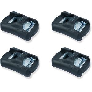 MELOTOUGH Cam Buckle 1 inch Tie Downs Buckle Cam Flap Buckles Press Straps with Rubber Pad (no webbing) 4Pcs