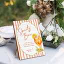 Aperol Spritz Bar Sign, Wedding Cocktail Bar Wooden Stand Sign 5x7 Inch, Baby Bridal Shower Table Decor, Wedding Signs for Reception Ceremony Home Party Tabletop Desk Decorations