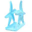 Nautical Starfish Lunch Dinner Metal Napkin Holder Kitchen Beverage Cocktail Ocean Coastal Napkin Holder By The Metal Magician (Distressed Blue)