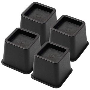 Bed Risers 3 Inch, Heavy Duty Square Furniture Frame Lift, Set of 4
