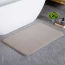 Luxury Quick Dry Non-Slip Bathroom Rugs24'' x 36'' Beige Highly Absorbent Washable and Ultra Soft, Extra Thick Fluffy Bath Mats for Shower/Kitchen/Bathtub Floor