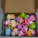 24 Pack Axolotl Slow Squishy Toys Soft Stress Relief Fidgets Toys for Kids Boys Girls Party Favors Novelty Prizes