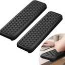 L-Shaped Elbow Pads for Desk, 2 Pcs Memory Foam Padding with Non-Slip,Wrist Comfort Support for Office Home(Black)