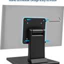 WEARSON Low Profile Monitor Stand - Foldable Touch Monitor MINI PC Stand Compatible with VESA 75x75 and 100x100mm Monitor Mounts For Kiosk,AIO Monitor Base Adjustable Folding Flat