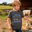 Kids4ever Boys T-Shirts Cotton Alphabet Truck Pattern Short Sleeve Toddler Tee Shirt for 2-6 Years Old (Gray)