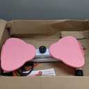 Ab Twister Board,300 lbs Capacity,Slim Waist and Core Ab Exercise,Foot Massage Design,Noiseless Home Gym Exercise (Pink)