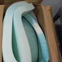 Marsail Mattress Topper Queen, 3-inch Gel Memory Foam, Bed Topper for Queen Size Bed, Soft for Sleeper Sofa, RV, Camper, CertiPUR-US Certified (Blue and White)