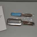 Fu Store 2 Pack Foot Files Callus Remover Stainless Steel Foot Rasp and Dual Sided Feet File Professional Scrubber Pedicure Tools Premium for Feet Care Remove Hard Skin, Brown