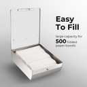Paper Towel Dispenser Wall Mount - Multifold Trifold Paper Towel Dispensers, Large Capacity Stainless Steel Tissue Holder, Suitable for Bathrooms and Public Places (St-5821-1)