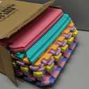 ProSource Foam Puzzle Floor Play Mat for Kids and Babies with Solid Colors, 36 or 16 Interlocking Tiles with Borders, Assorted