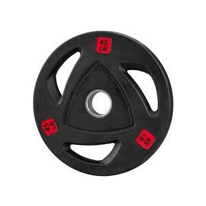 Fitvids Deep Dish 2-Inch Olympic Cast Iron Weight Plate, Black, 1 Plate Included