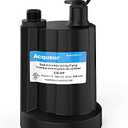 Acquaer Submersible Water Pump 1/6 HP Sump Pump Thermoplastic Utility Pump Small Electric Water Pump 1750GPH Water Remove for Basement Hot Tubs Garden Pool Cover Draining with 10 ft Cord