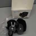 2-in-1Stroller Cup Holder with Phone Holder, 360° Rotatable Strong Clip, Large Storage Box for Stroller, Wheelchair, Walker