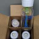 Dr. Brown's AntiColic Options+ Narrow Glass Baby Bottle with Level 1 Slow Flow Nipple, BPAFree, 4 oz/120mL, 4Pack