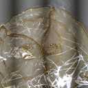 3 - Tier Golden Decorative Fruit Basket Stand - Elegant Kitchen Centerpiece for Desserts & Snacks - Stylish Display Rack for Countertop & Table - Perfect for Parties & Holidays (Ivory)