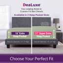 Lovely Joyful Deep Fitted Sheets King Size, Deep Pocket, Perfectly Fits 1723 Mattresses & Toppers Green