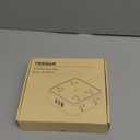 TESSAN Surge Protector Power Strip Black, 5 Ft Flat Plug Extension Cord with 3 USB (1 USB C) 8 Outlets, 900J Surge Protection, 3 Sided Outlet Extender with Power Switch for Office, Dorm Room