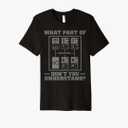 Funny Trucker Design For Men Big Rig Trucker Truck Driver Premium T-Shirt L