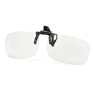 Riwissipa Reading Glasses Clip On and Flip Up Blue Light Blocking Magnifying Glasses Magnifiers Lenses Readers for Unisex (Transparent, 3.5)