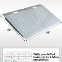 Shed Ramp for Riding Mower - 29" x 48" Heavy-Duty Shed Ramps Kit for Snow Blower, 1500LBs Anti-Slip Metal Loading Ramps for Shed for UTV, Motorcycles, Lawnmower, Garages & Barns, 2PC