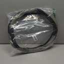 SEG Direct Black and Gray Microfiber Auto Car Steering Wheel Cover Universal 15 inch