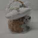 Rustic Flower Girl Basket and Ring Bearer Pillow Set with 600 Pcs Rose Petals Flower Girl Basket Boho Rustic Flower Basket Wedding Flowers Boho Flower Girl Gift