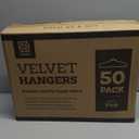 Zober Velvet Hangers 50 Pack - Heavy Duty Pink Hangers for Coats, Pants & Dress Clothes - Non Slip Clothes Hanger Set - Space Saving Felt Hangers for Clothing