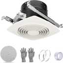 505 High Airflow Bathroom Fan for Ceiling 8 Inch Fan with Powerful 200 CFM, Bathroom Exhaust Fan, Kitchen Exhaust Fan, Household Ventilation Fans