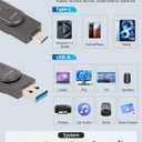 512GB USB Flash Drive for iPhone Photo Stick Thumb Drive, 2-in-1 USB C + USB A, External Storage Jump Drive for Picture Video Data Backup, High Speed Memory Stick USB Drive for iPhone/iPad/Android/PC