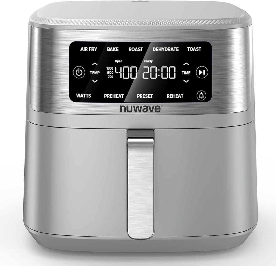 Nuwave Brio Plus 7QT Air Fryer, Extra Crispy Results w/Less Oil, PFAS-Free