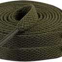 2 Pairs Flat Shoe laces Colorful Shoelaces for Sneakers Athletic Running Shoes Boot Strings 5/16" Wide (Army Green)