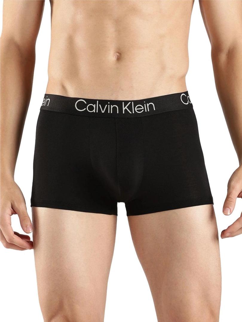 Calvin Klein Men's Ultra Soft Modern Modal Trunk (3 Black), Small